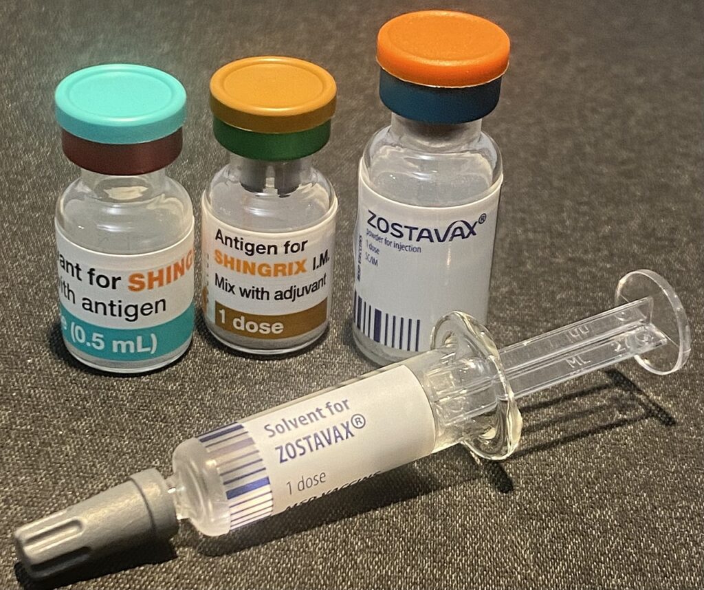 Shingles vaccine - Modern HealthMe, Healthline, WebMD 