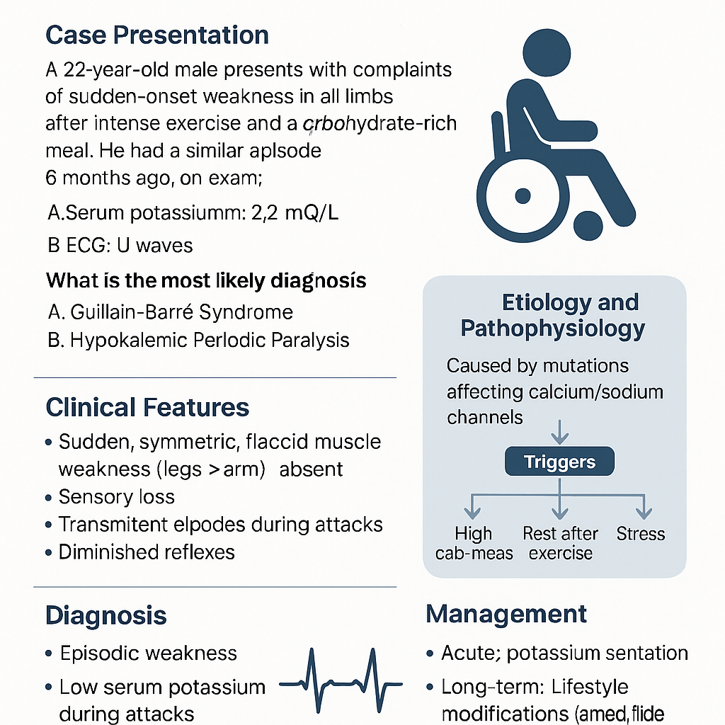 Hypokalemic Periodic Paralysis: A Rare Cause of Episodic Muscle Weakness